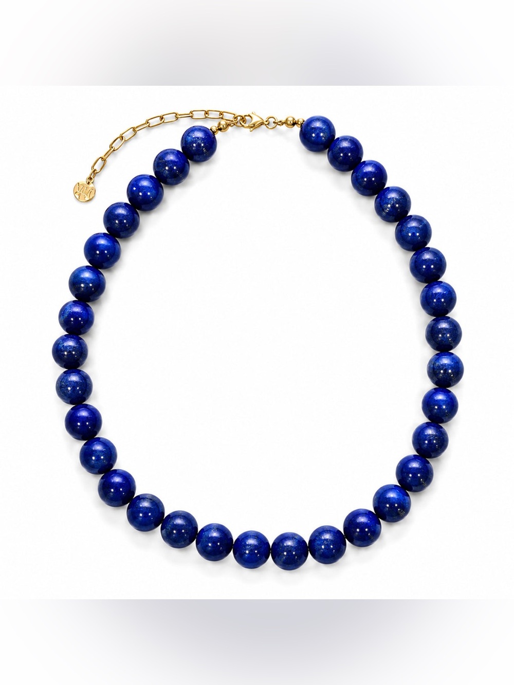 Mayamar Midnight Ocean natural lazurite 18K Gold Plated Necklace NWT